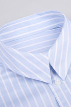 REHMAI Blue Stripe Cotton Shirt, view 2 of 4