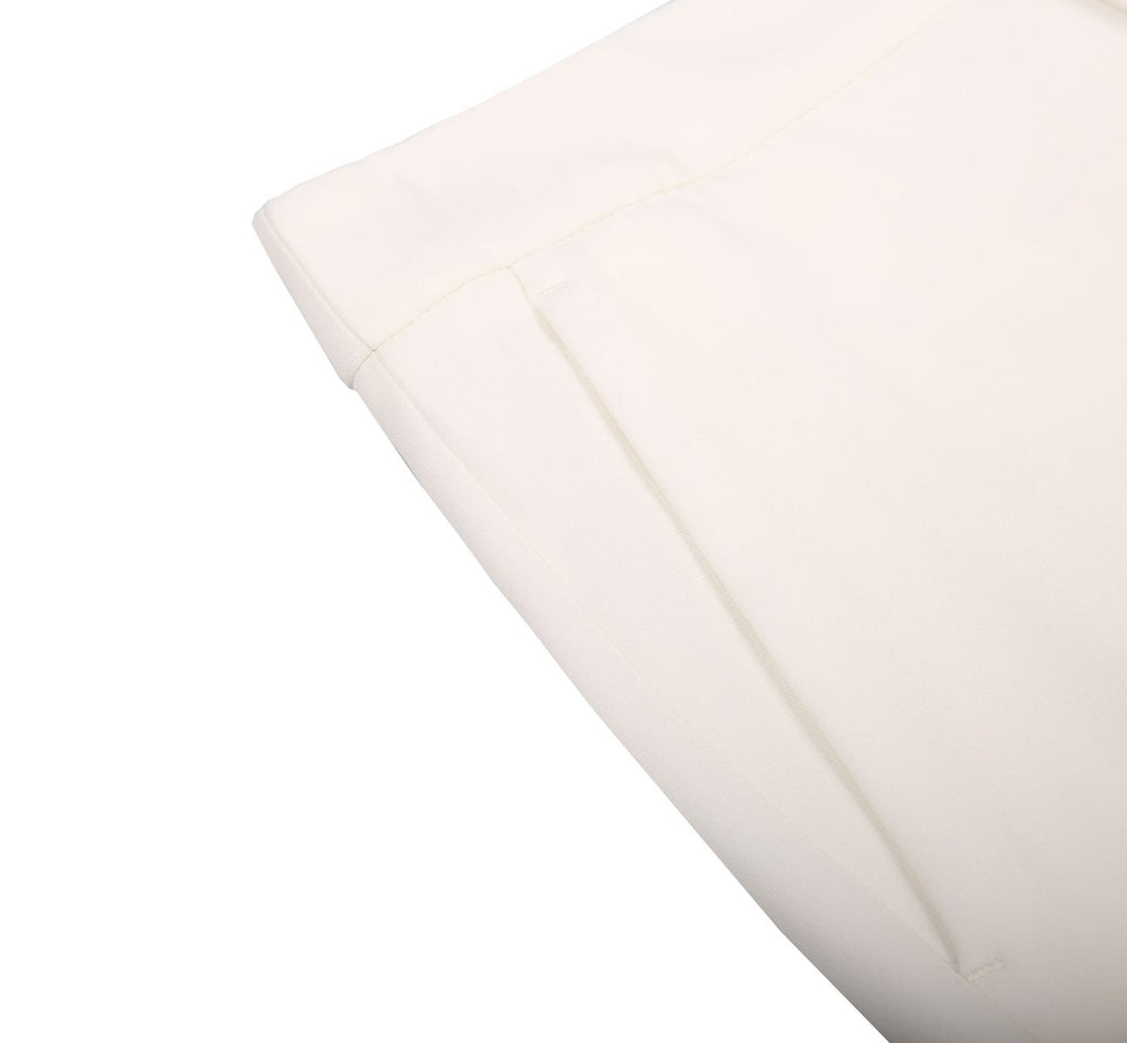 REHMAI White Acetate Trousers, view 3 of 6