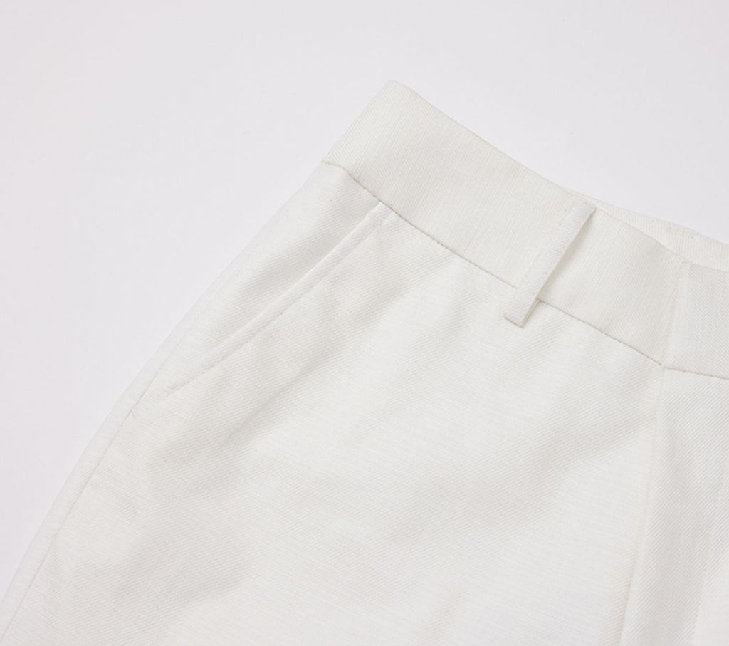 REHMAI Ivory Viscose Trousers, view 3 of 5