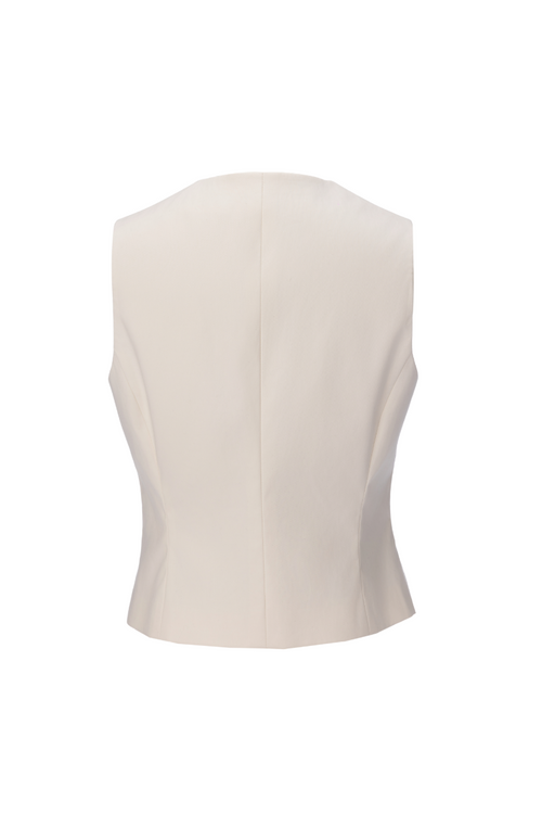 REHMAI Beige Waistcoat, view 2 of 2