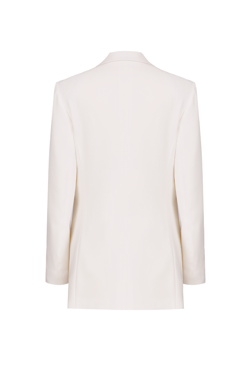 REHMAI White Acetate Jacket, view 2 of 5