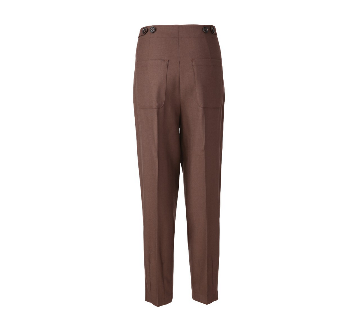 REHMAI Brown Wool Trousers, view 3 of 6