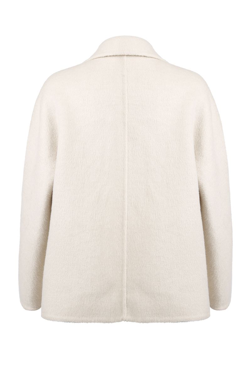 REHMAI Coffee Silk Jacket, view 3 of 5