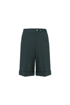 REHMAI Green Wool Shorts, view 1 of 3