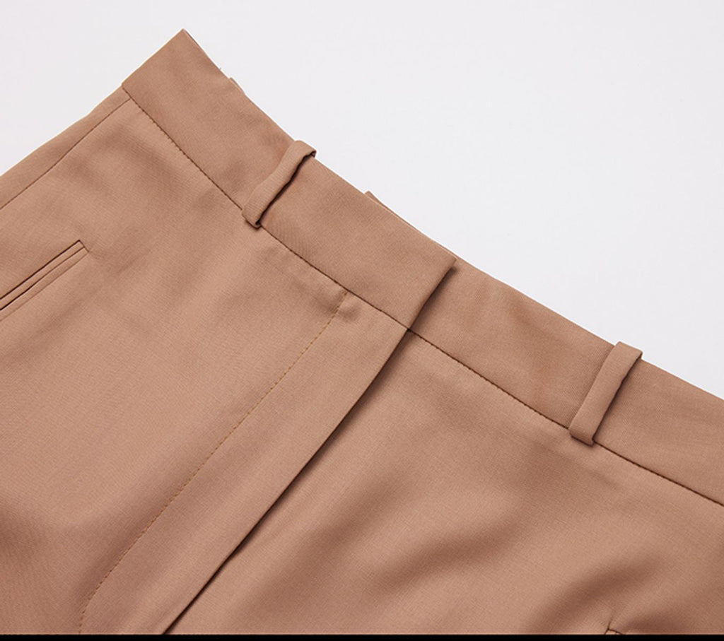 REHMAI Camel Wool Trousers, view 3 of 6