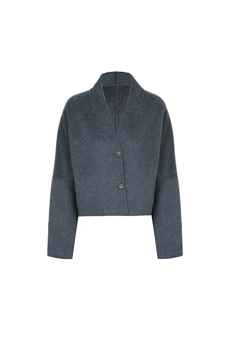 REHMAI Grey Silk Jacket, view 1 of 7