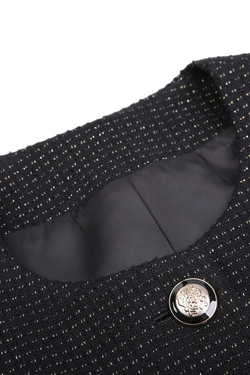 REHMAI Black Check Cotton Jacket, view 2 of 6