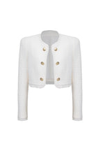 REHMAI White Polyester Jacket, view 1 of 7