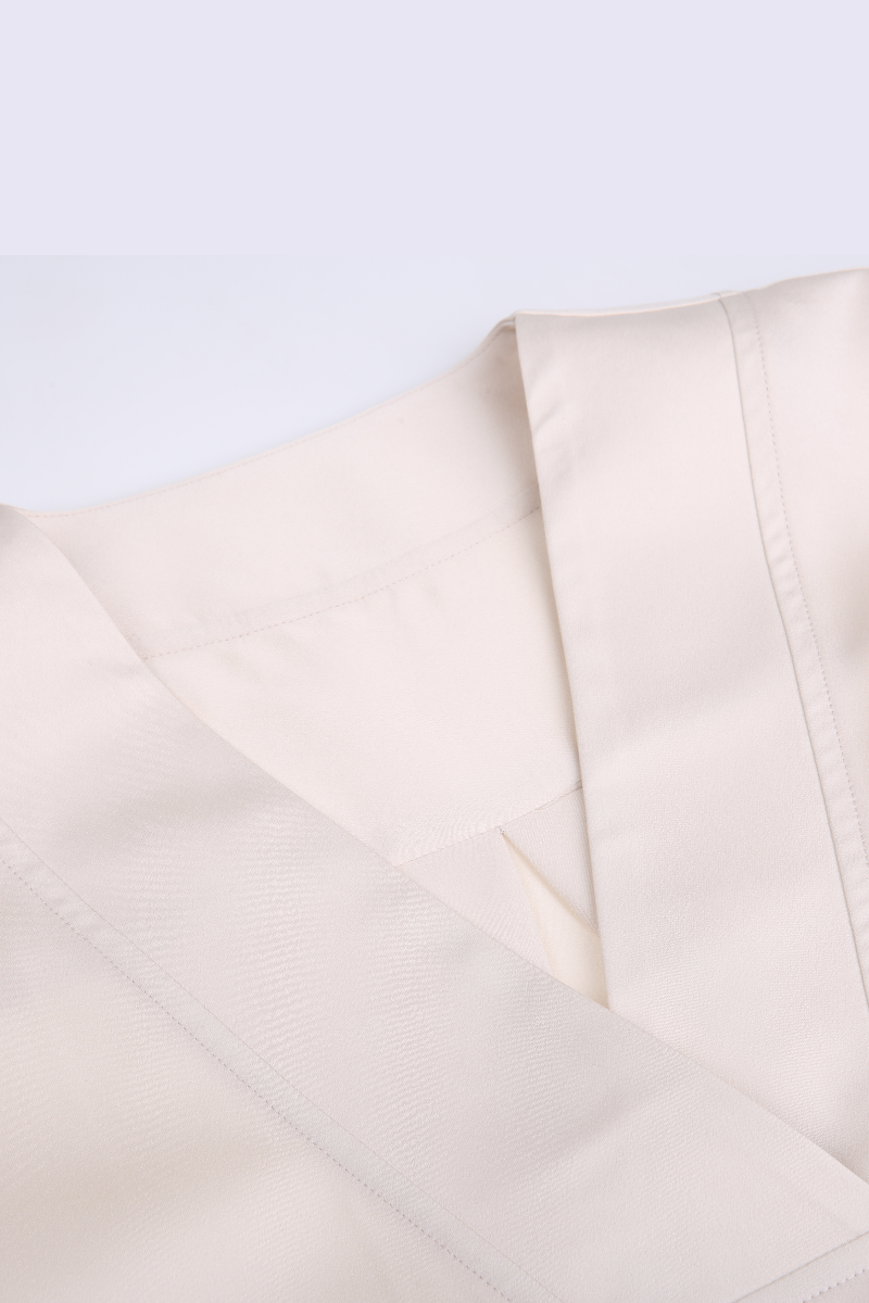 REHMAI Ivory Polyester Shirt, view 2 of 4