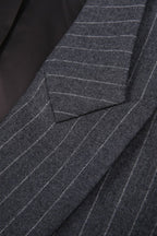 REHMAI Grey Stripe Wool Jacket, view 2 of 5
