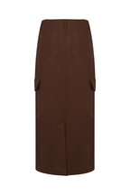 REHMAI Coffee Polyester Skirt, view 2 of 2