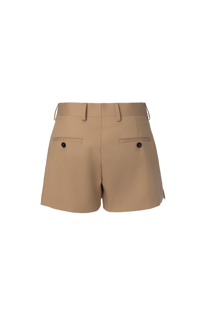 REHMAI Khaki Cotton Shorts, view 2 of 2