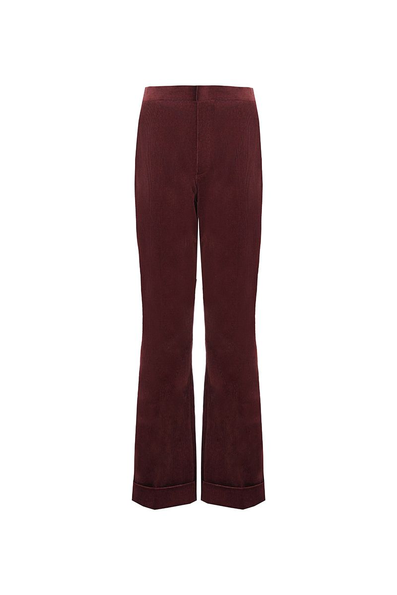 REHMAI Burgundy Trousers, view 1 of 7