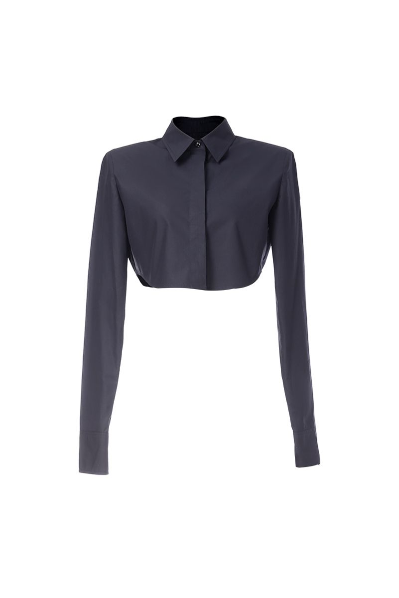 REHMAI Black Cotton Shirt, view 1 of 1