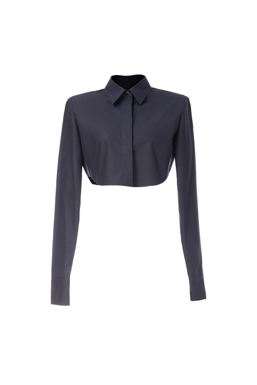 REHMAI Black Cotton Shirt, view 1 of 1