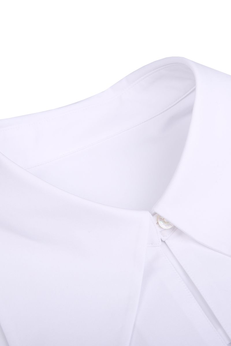 REHMAI White Cotton Shirt, view 2 of 5