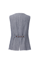 REHMAI Blue Stripe Linen Jacket, view 2 of 4