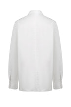REHMAI White Textured Cotton Shirt, view 2 of 5