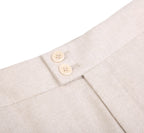 REHMAI Khaki Linen Trousers, view 3 of 6