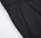 REHMAI Black Wool Trousers, view 3 of 5