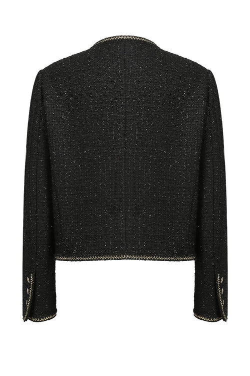 REHMAI Black Check Polyester Jacket, view 2 of 6