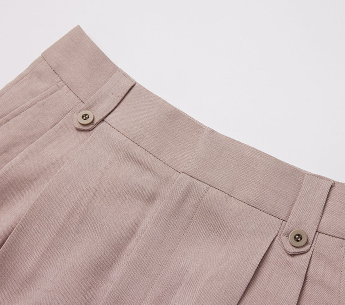 REHMAI Khaki Acetate Trousers, view 3 of 6