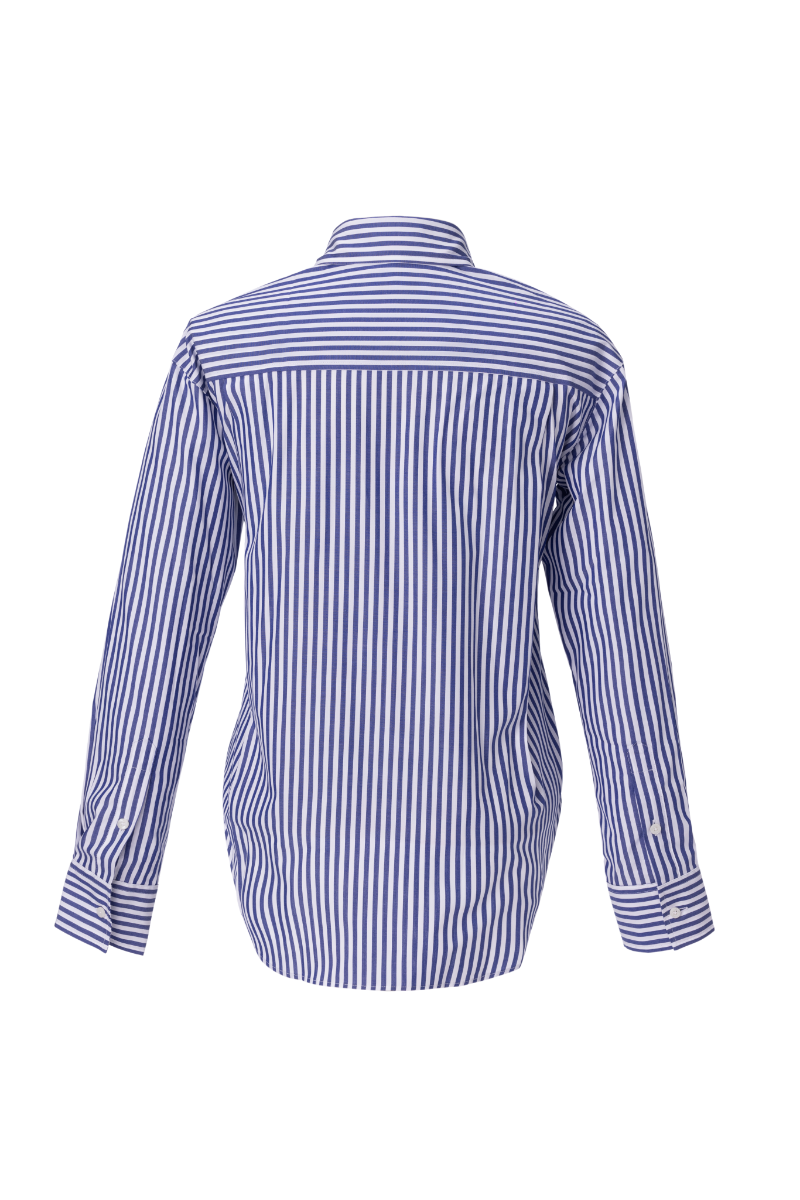 REHMAI Blue Stripe Cotton Shirt, view 2 of 2