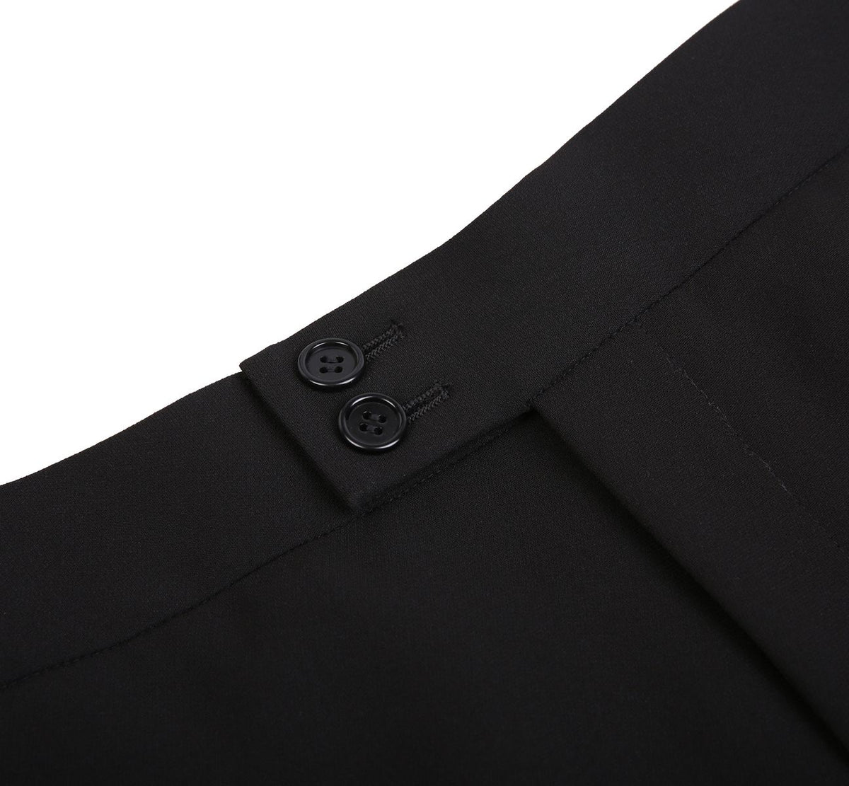 REHMAI Black Trousers, view 3 of 6