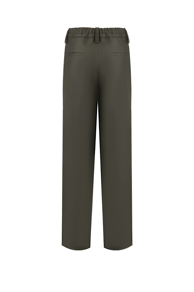 REHMAI Green Wool Trousers, view 2 of 6