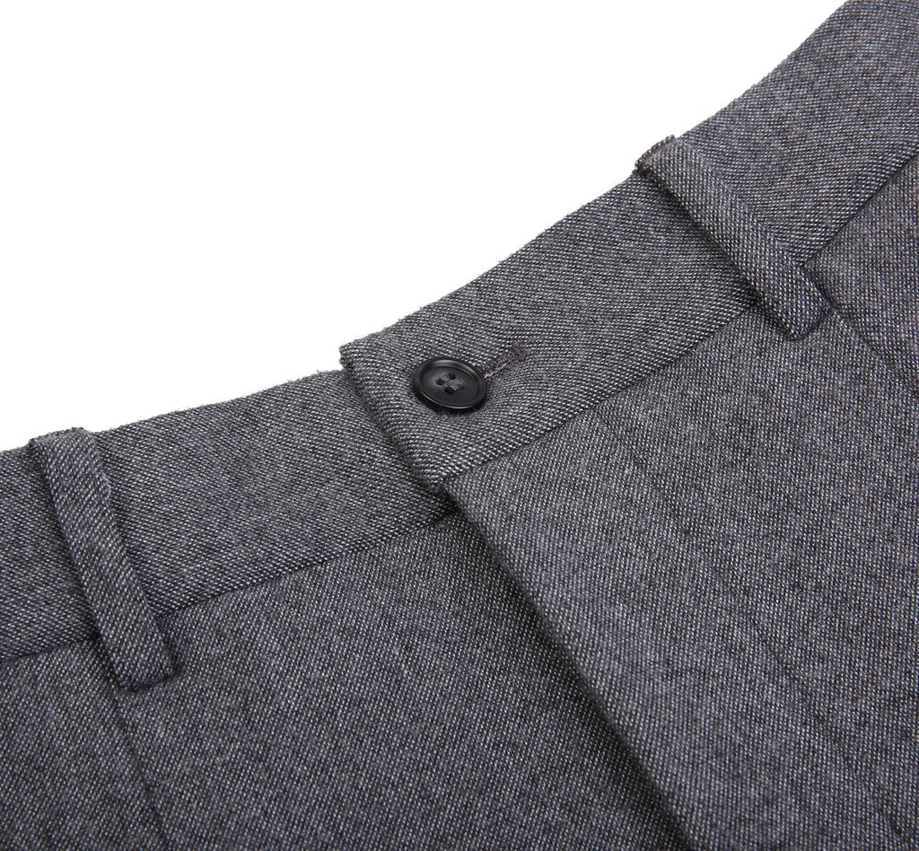 REHMAI Grey Polyester Trousers, view 4 of 6