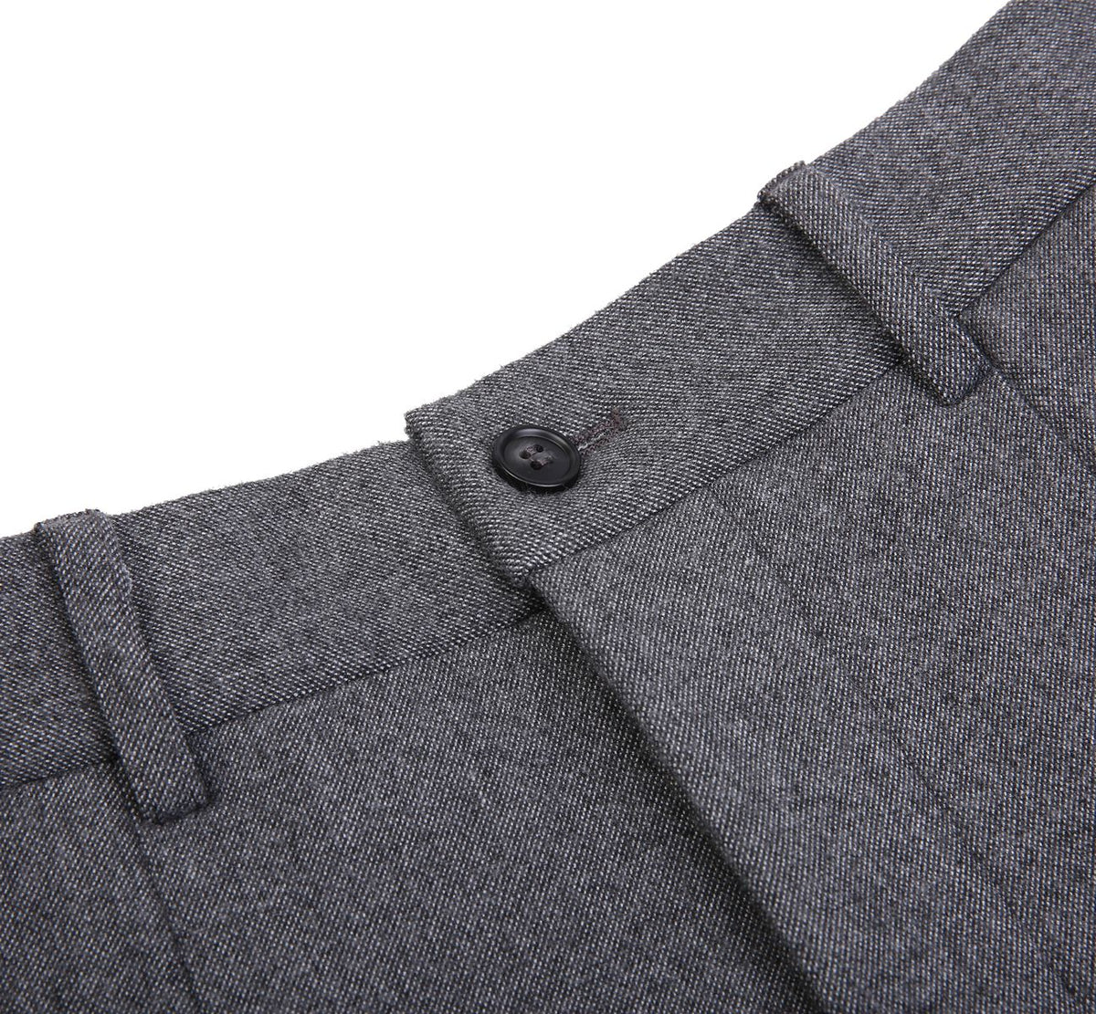 REHMAI Grey Polyester Trousers, view 4 of 6