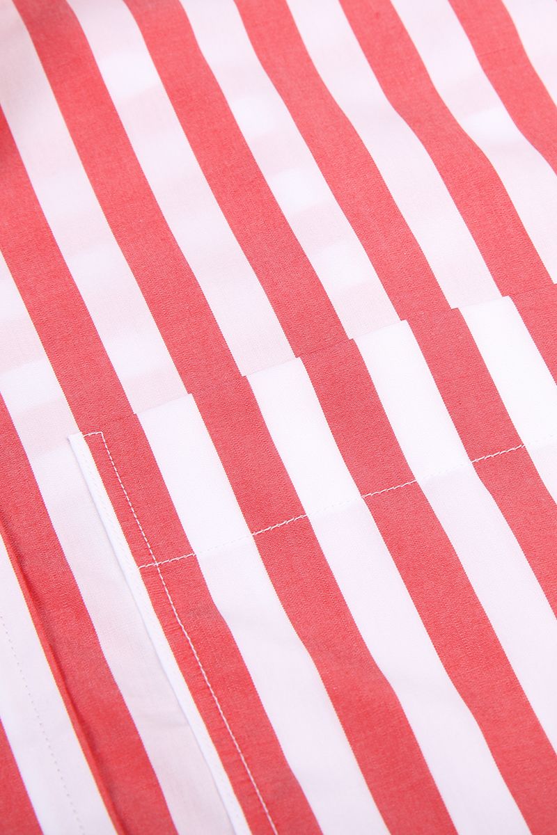 REHMAI Red Stripe Cotton Shirt, view 3 of 5