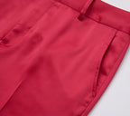 REHMAI Red Polyester Trousers, view 4 of 5