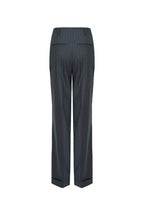 REHMAI Charcoal Stripe Wool Trousers, view 3 of 3
