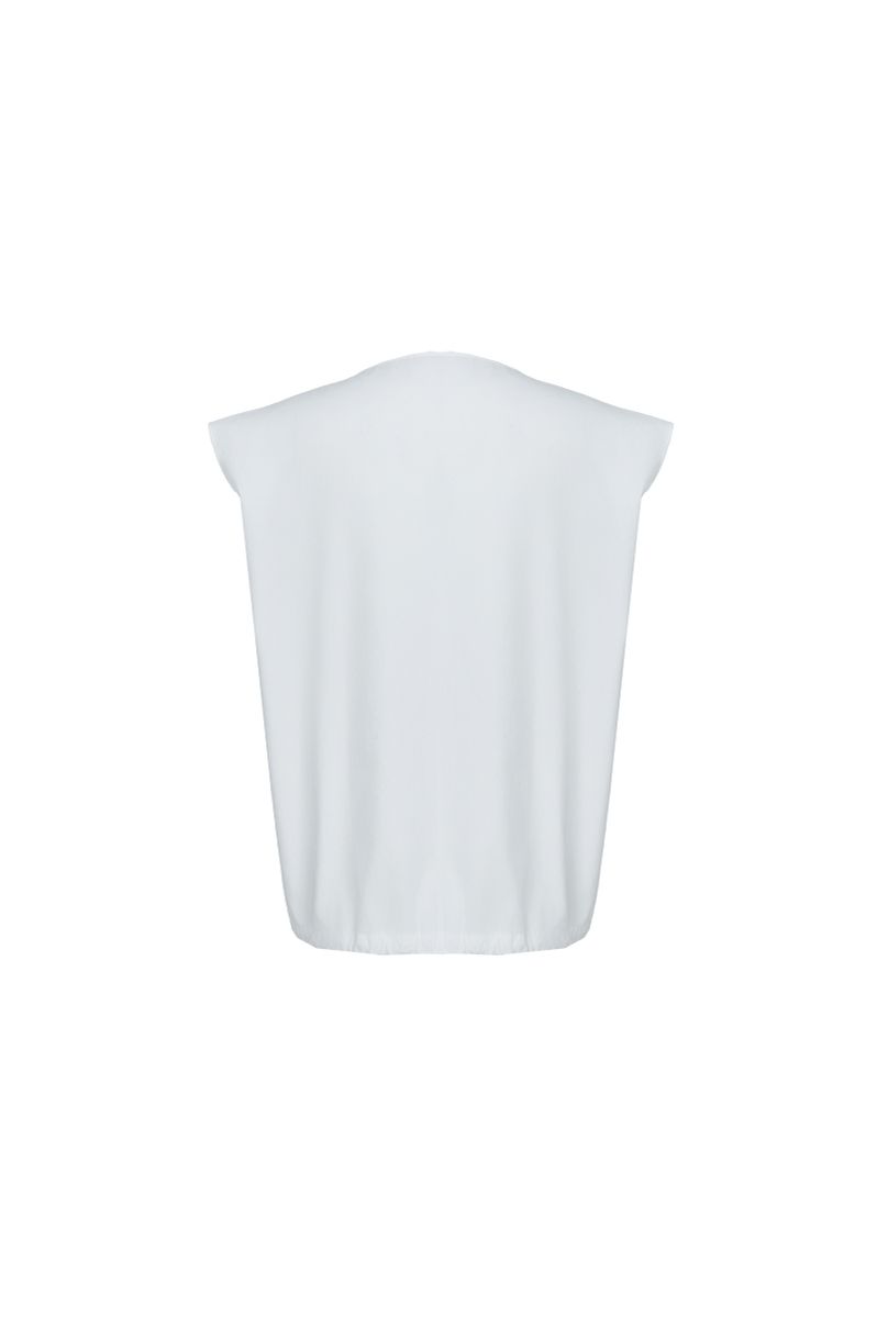 REHMAI White Cotton Shirt, view 3 of 4