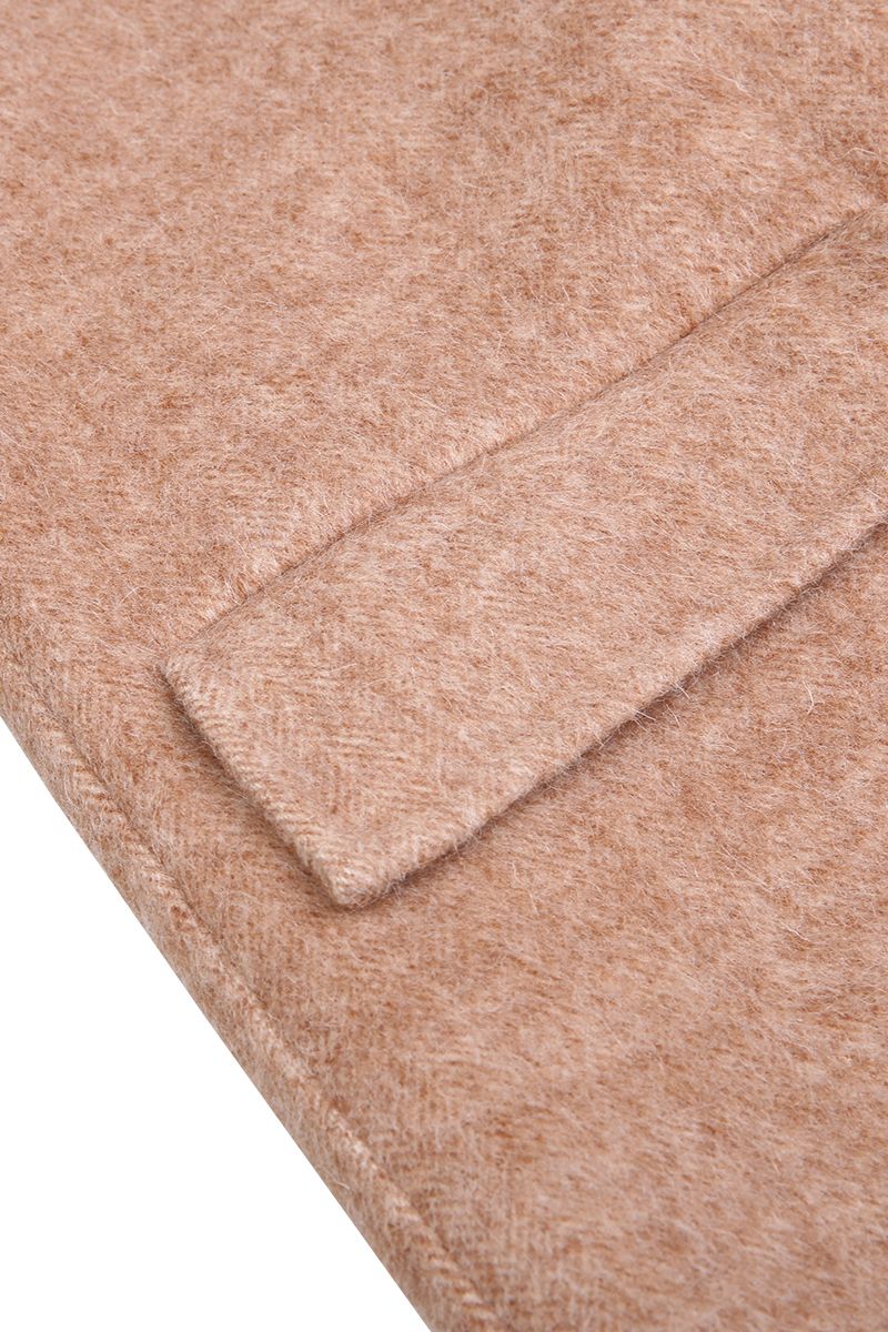 REHMAI Coffee Wool Coat, view 3 of 5