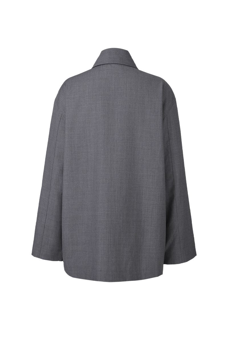 REHMAI Grey Polyester Shirt, view 3 of 3