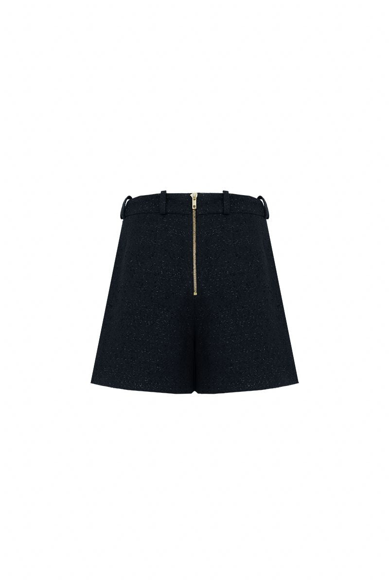 REHMAI Black Polyester Shorts, view 3 of 3