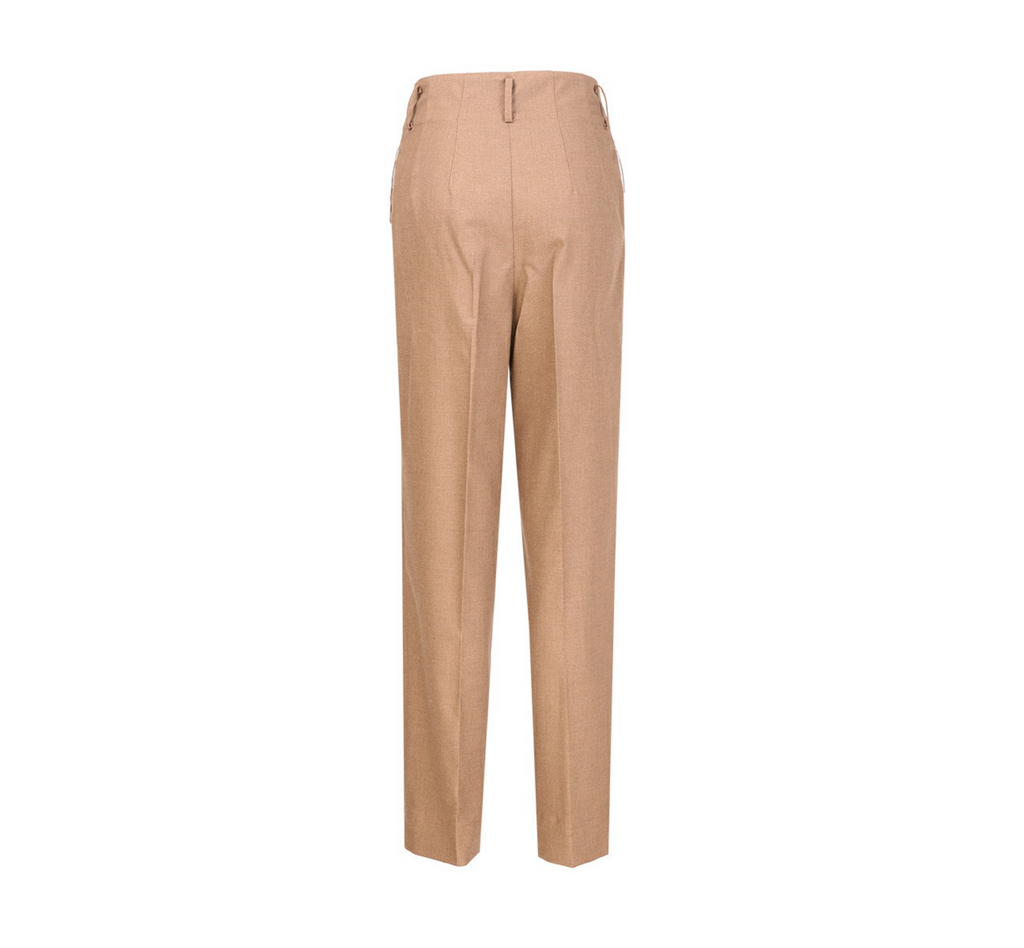 REHMAI Brown Viscose Trousers, view 4 of 6