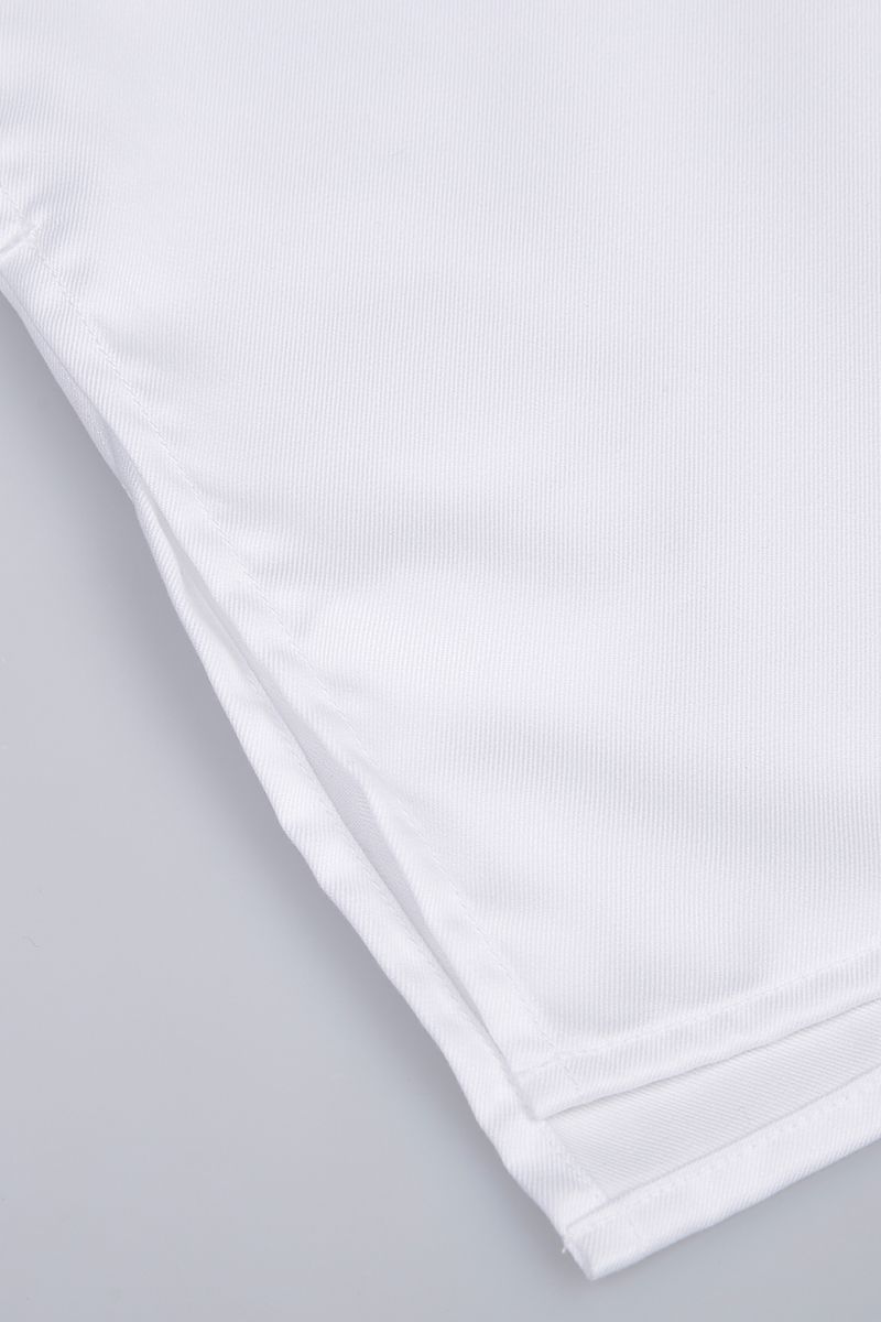 REHMAI White Textured Cotton Shirt, view 3 of 5