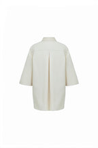 REHMAI Cream Cotton Shirt, view 3 of 5