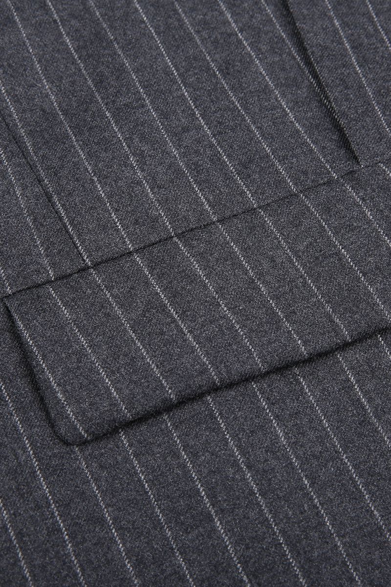 REHMAI Grey Stripe Wool Jacket, view 3 of 5