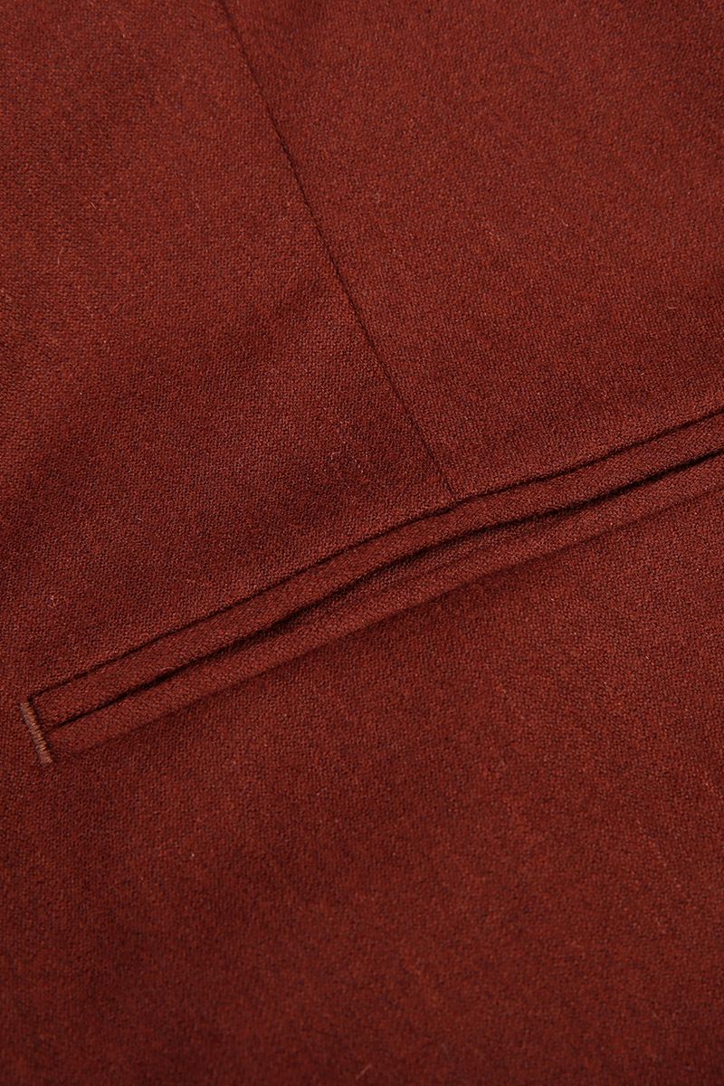 REHMAI Burgundy Wool Trousers, view 3 of 5