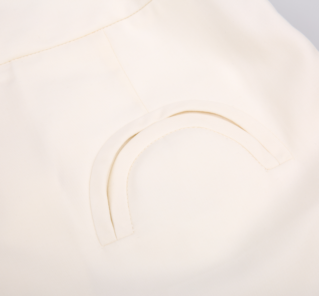 REHMAI White Wool Trousers, view 4 of 6