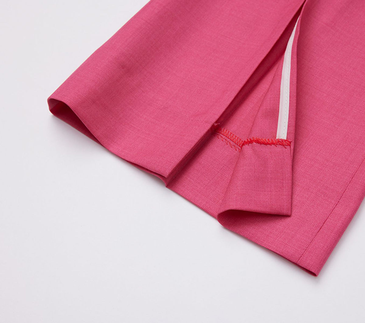 REHMAI Blue Textured Wool Trousers, view 4 of 5