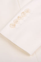 REHMAI Ivory Polyester Jacket, view 4 of 5