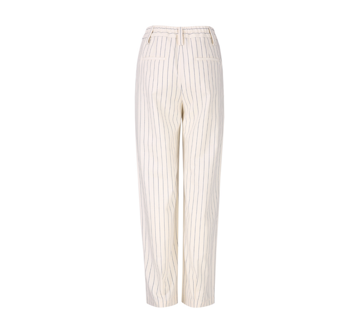 REHMAI Cream Stripe Wool Trousers, view 5 of 5