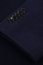 REHMAI Navy Wool Coat, view 4 of 5