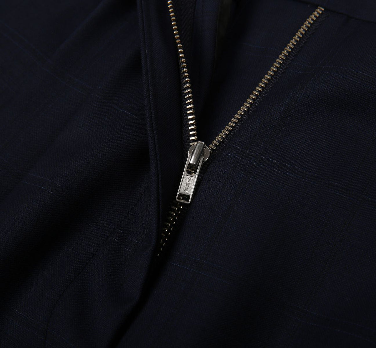 REHMAI Navy Check Wool Trousers, view 5 of 6