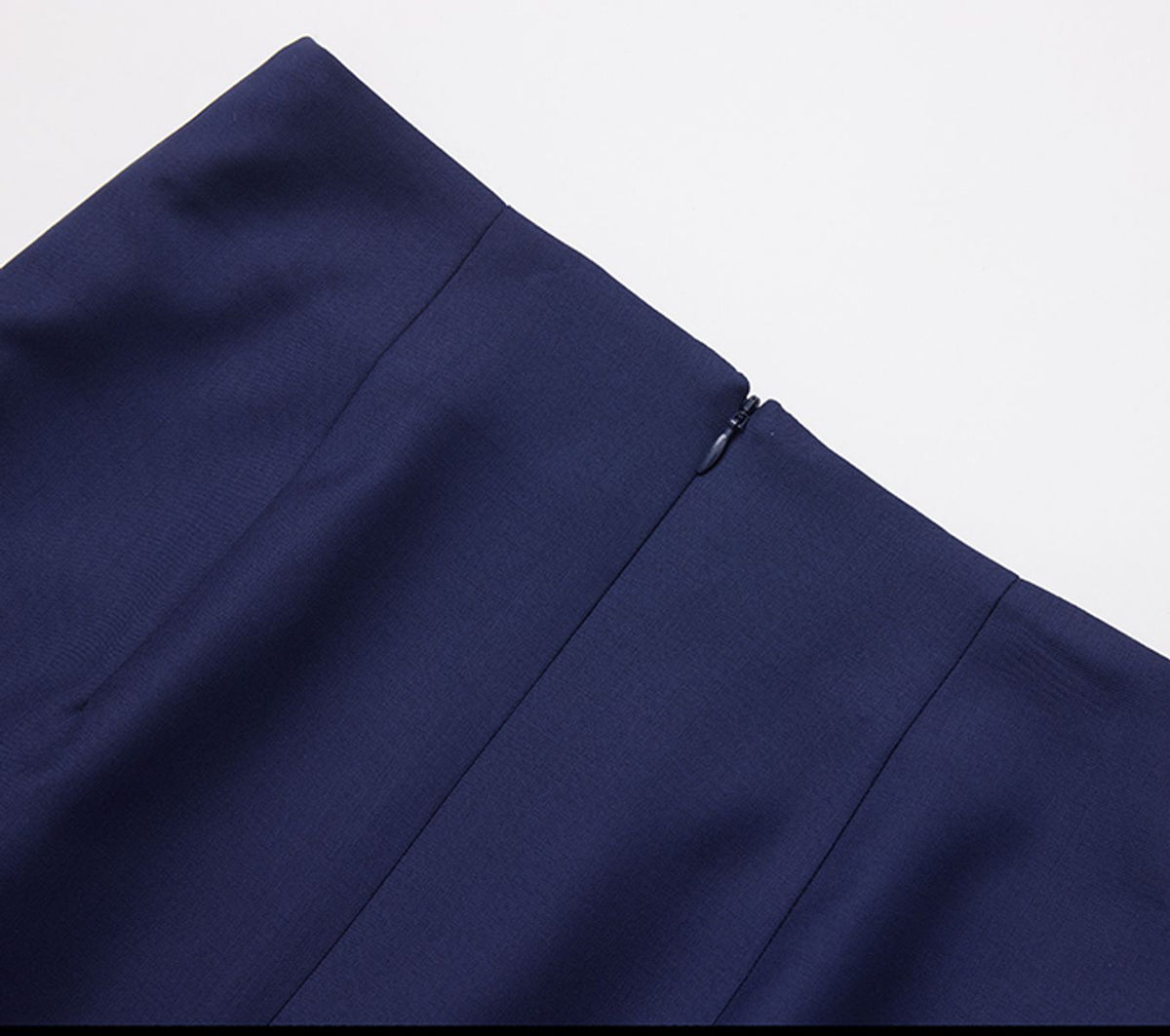 REHMAI Navy Wool Skirt, view 5 of 5